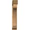 Ekena Millwork Legacy Traditional Rough Sawn Bracket w/ Offset Brace, Western Red Cedar, 8"W x 36"D x 48"H BKT0806X36X48LEC01RWR - alternate 3
